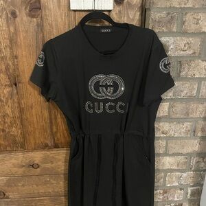Gucci Black Dress with Logo Detail